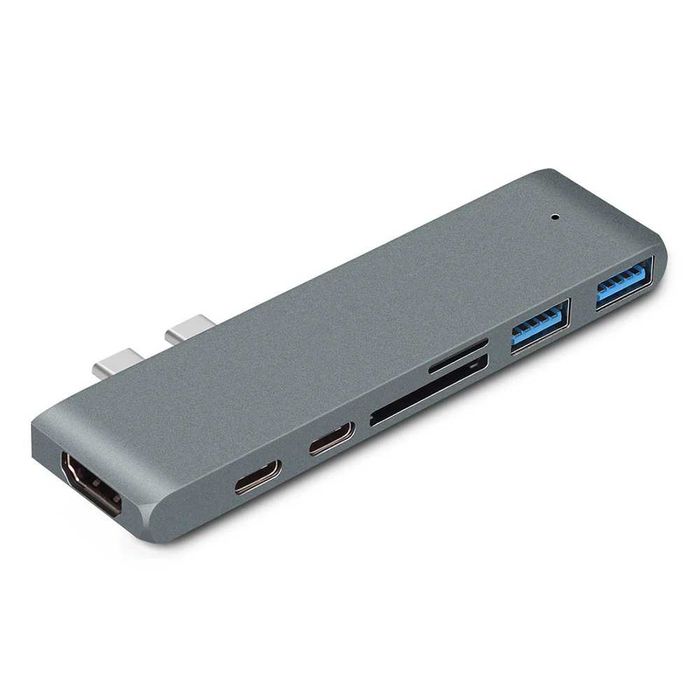 Хаб-концентратор Thunderbolt 3 (USB-C) 7в1 для MacBook Pro/Air з HDMI
