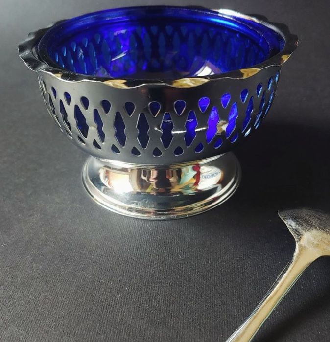 Английская посеребрянная сахарница