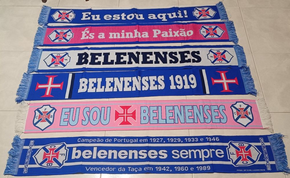 6 cachecois de futebol Belenense