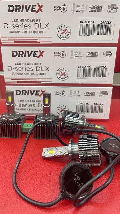 Лед DriveX DLX  Ultra  D1S  D3S D4S  D2S лампи для авто/55Вт/12000Lm