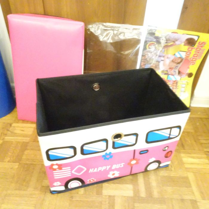 Organizer na zabawki Happy Bus dla dzieci