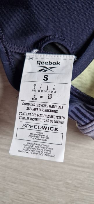 Biustonosz sportowy Reebok re racer bra purple stanik