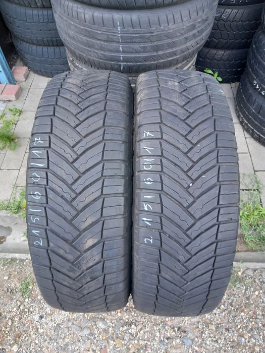 2x Opony Używane Całoroczne 215/60R17 Michelin
