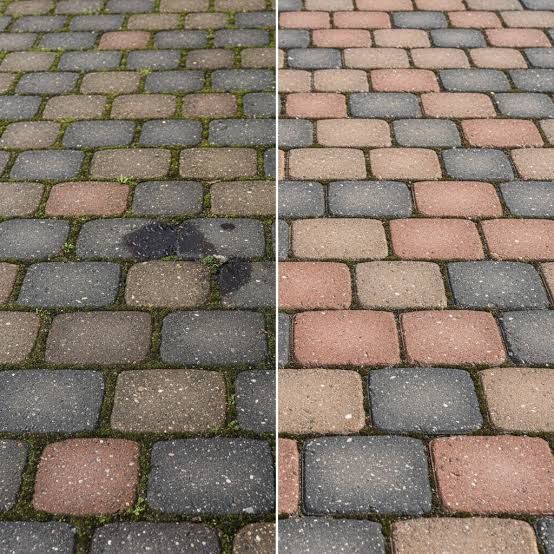 Mycie kostki brukowej, czyszczenie kostki brukowej, tarasów, ogrodzeń, podjazdów