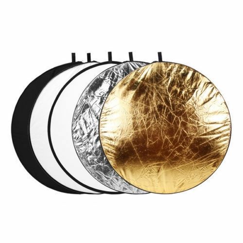 Refletor 110cm 5 em 1 difusor rebatedor reflector dobrável NOVO64354208696833121