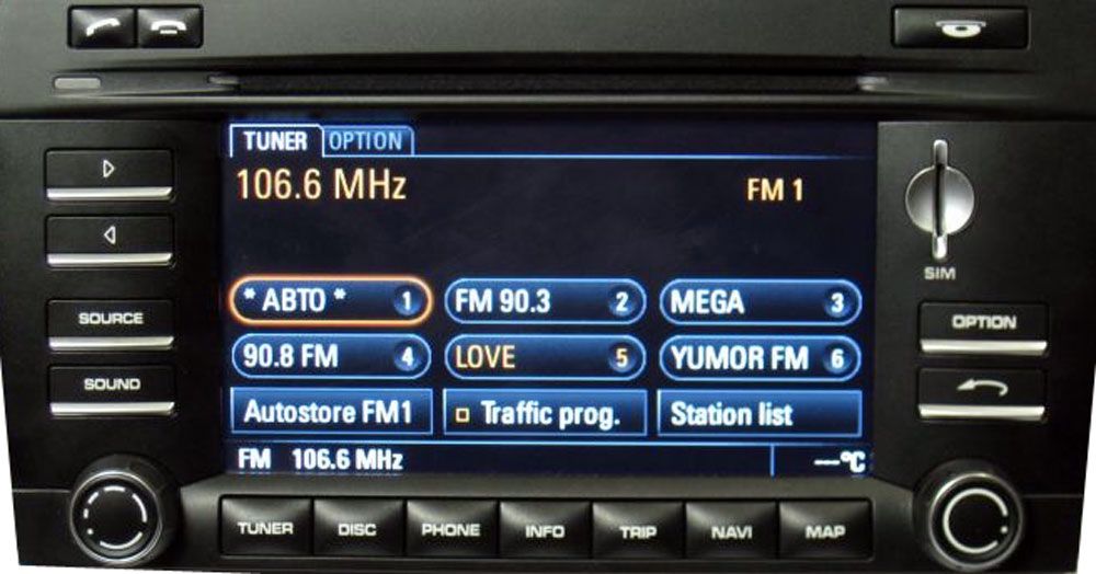 Ремонт автомобільних магнітол Porsche