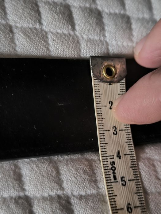 Pasek damski czarny z błyszczącą klamrą Pracę pokój pacyfka S skóra