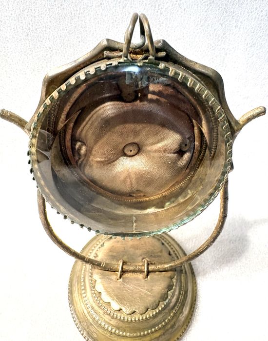 Magnífico antigo relicário / vitrine de relógio de bolso francês