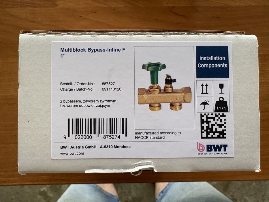 Armatura przyłączeniowa BWT MULTIBLOCK INLINE