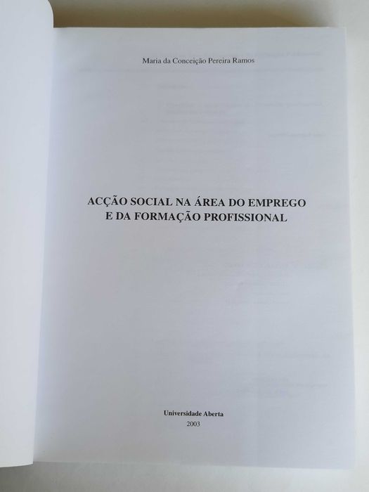 Acção Social na Área do Emprego e da Formação Profissional