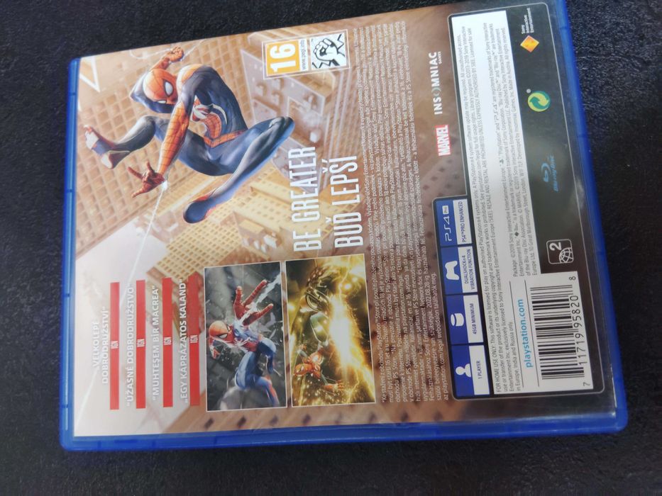 Spiderman PS4 Angielska wersja gry - brak Polskiego w grze
