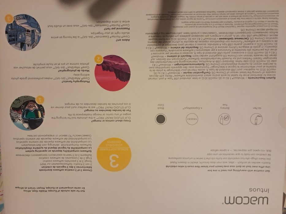 Графічний планшет Wacom Intuos medium чорний CTL 6100