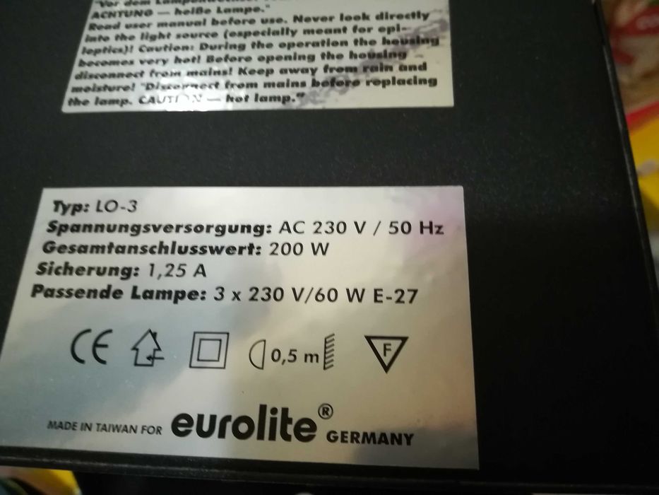 eurolite lo-3 (orgão de luzes em caixa de metal)