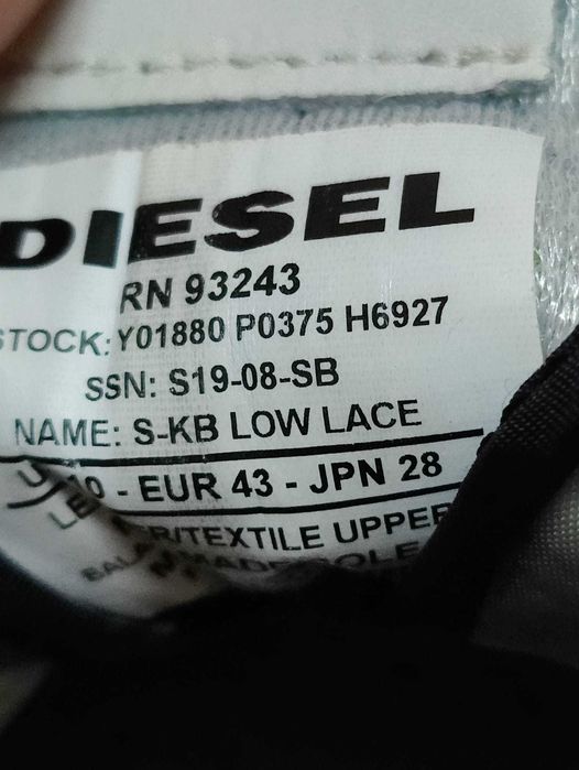 Sapatilhas Diesel tam. 43 em muito bom estado