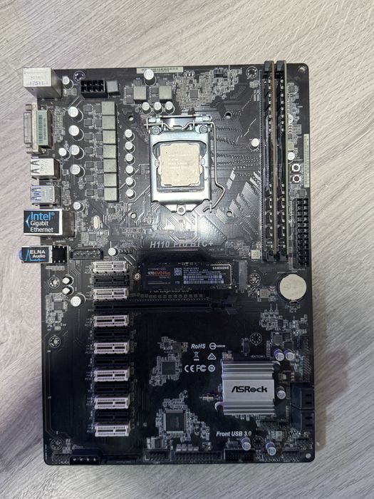 32gb ram ddr4 dysk ssd m2 nvme 1tb samsung i7 8700 plyta h110 asrock