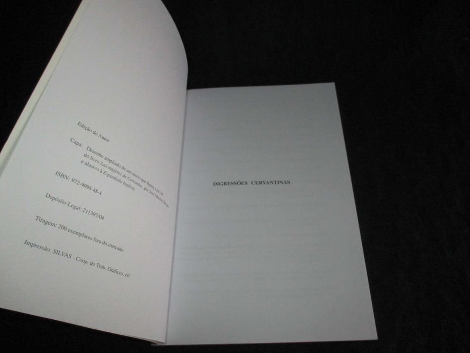 Livro Digressões Cervantinas Guilherme G. de Oliveira Santos