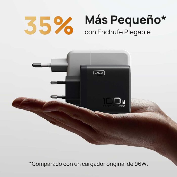 [Novo] Carregador USB 100W GaN, 3 USB, Fast Charge!
