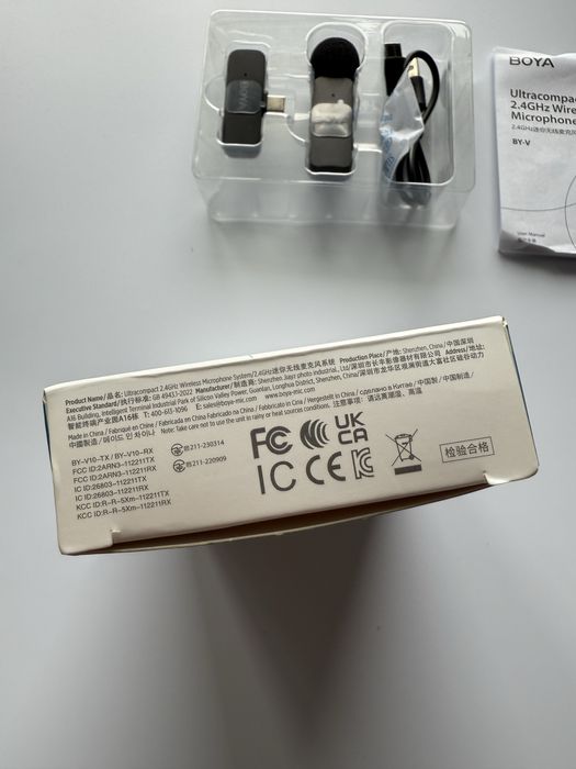 Mini Mikrofon Bezprzewodowy BOYA BY-V10 Zasięg 50m USB-C Android iOS