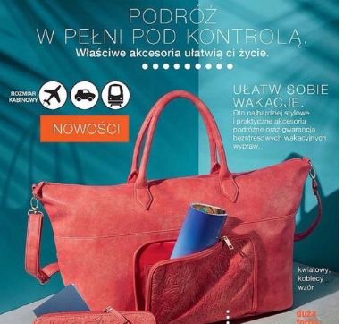 Torba podróżna weekendowa Finola kolor: koral