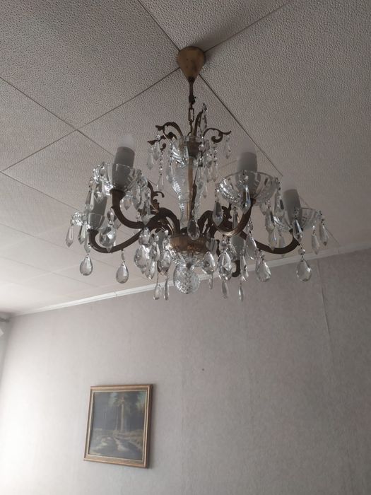 Люстра хрустальная чешский хрусталь