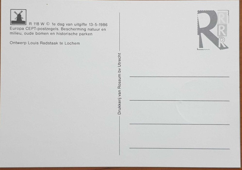 MAXIMAFILIA - Holanda - Europa (C.E.P.T.) 1986