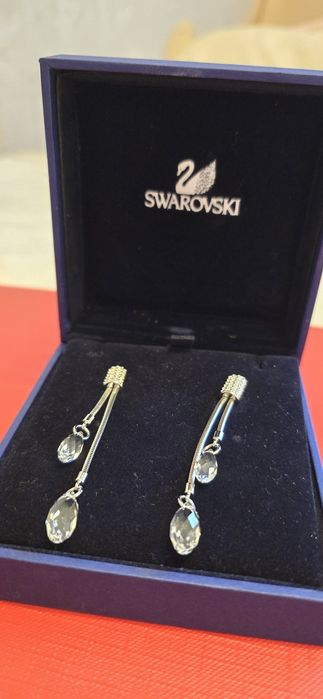 Swarovski kolczyki z certyfikatem w oryginalnym opakowaniu