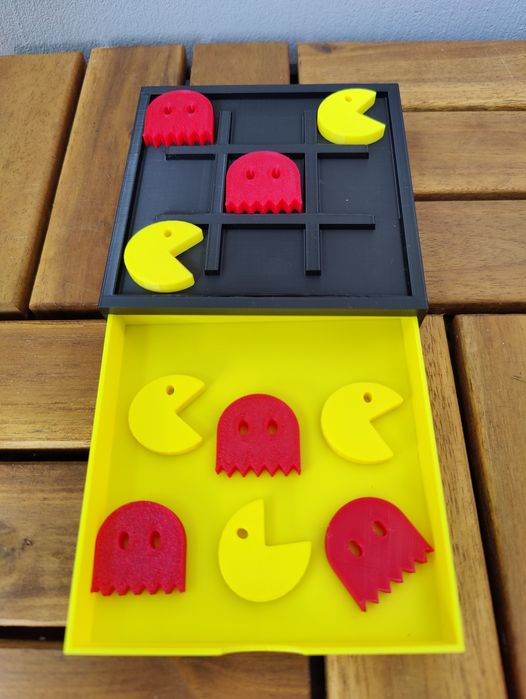 Gra kółko i krzyżyk Pacman Tic Tac Toe 10x10cm podróżna kieszonkowa