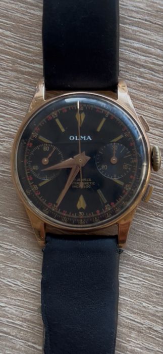 Золотые Швейцарские винтажные часы