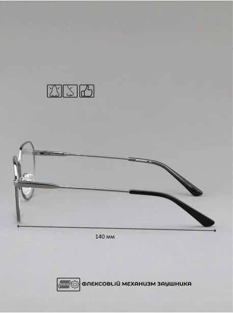 Унісекс  оправа Romeo Clip-On шестикутник з накладками 3в1