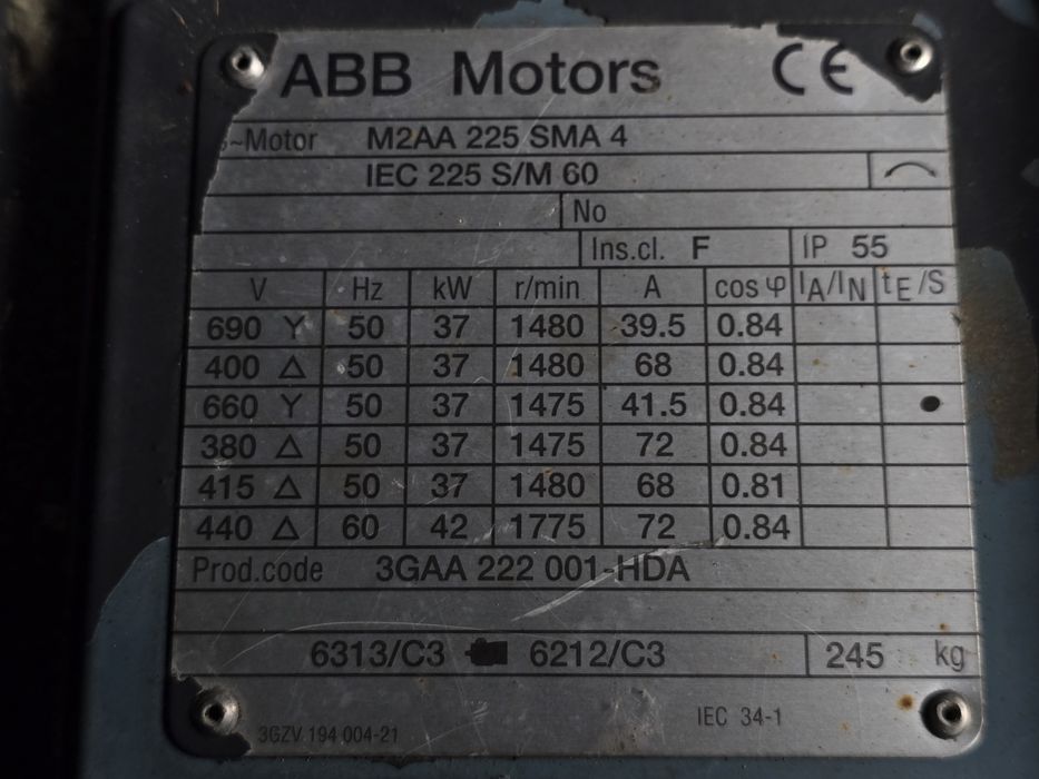 Silnik elektryczny 37 KW