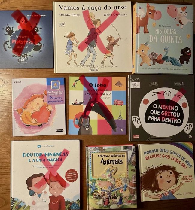 Livros infantis para dos 2 aos 10 anos novos