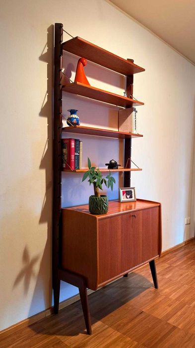 Skandynawski regał vintage teak