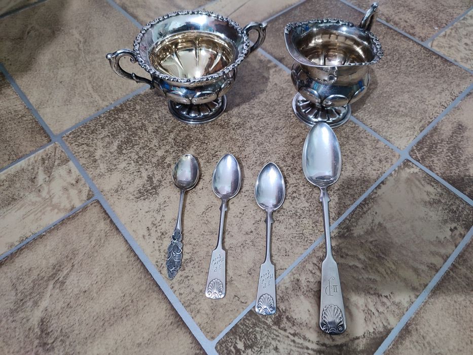 Ложки срібло позолота