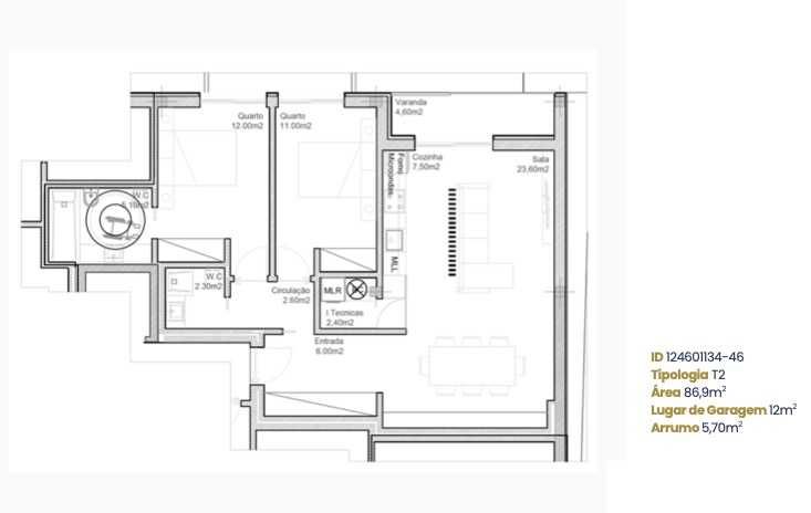 Apartamento Novo T2 - Senhora do Monte