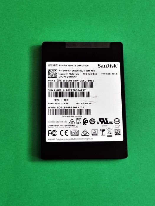 SSD 256GB SanDisk x600