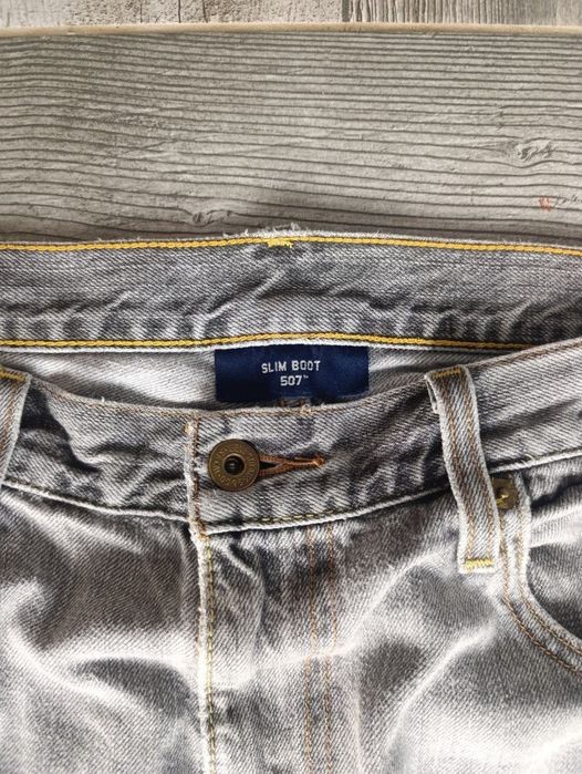 Levis Bootcat Originan | Сірі Slim Boot 507