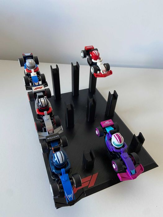 Suporte para mini carros de F1 LEGO