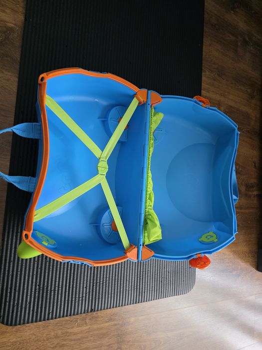 Walizka dziecieca trunki niebieska