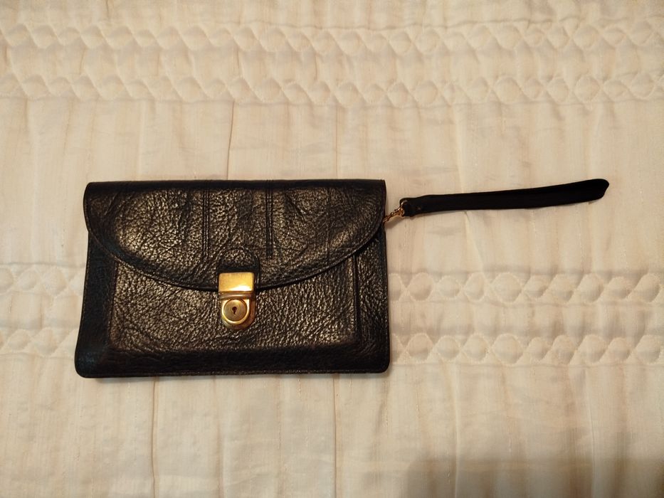 Mala de mão em pele para homem