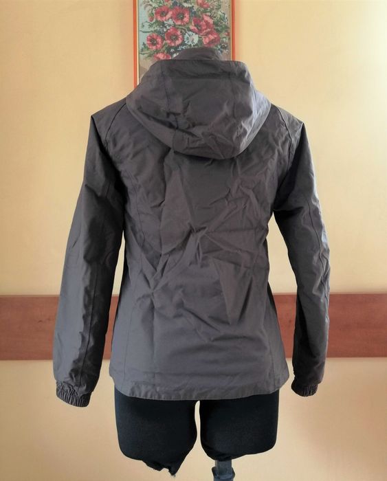 Brązowa kurtka damska z kapturem, Decathlon (Quechua), rozm. 34/36