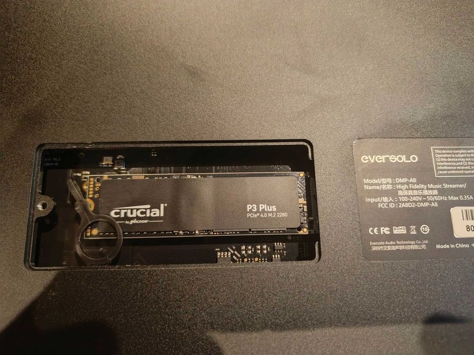 SSD CRUCIAL P3 Plus 4 TB, na gwarancji, używany