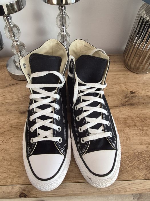 Trampki all star converse 45 czarne za kostkę