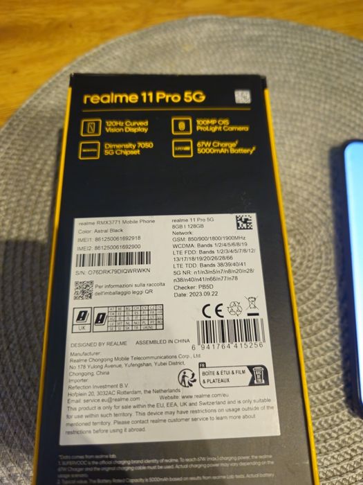 Telefon Realme 11 Pro 5G 128GB