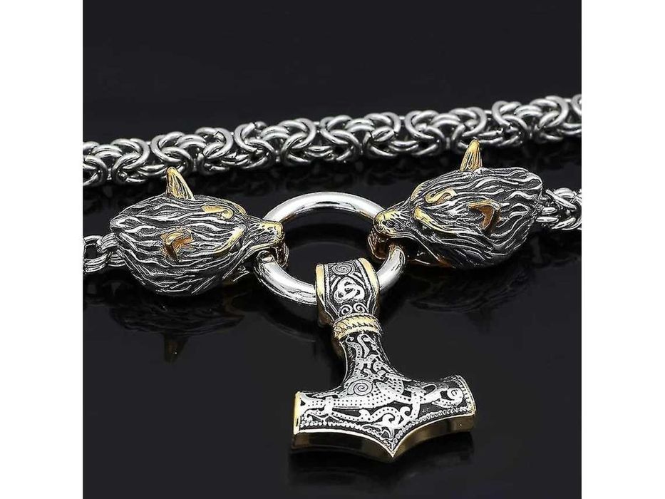 Colar viking martelo de Thor