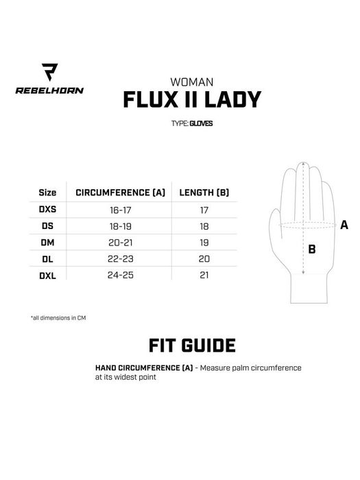 Damskie rękawice motocyklowe Rebelhorn Flux II Lady