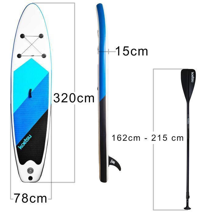 Deska SUP Board do pływania WYPORNA 320CM stand up zestaw do pływania pompka wiosło plecak dmuchany pompowany SUP
