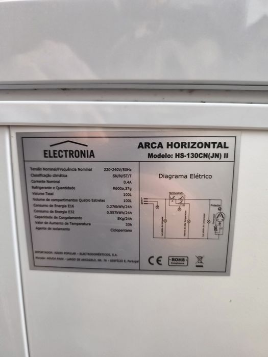 Arca congeladora 100L