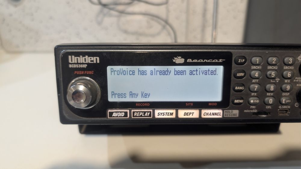 Uniden BCD536HP: Максимальна комплектація (All Keys + ProScan). Стан н