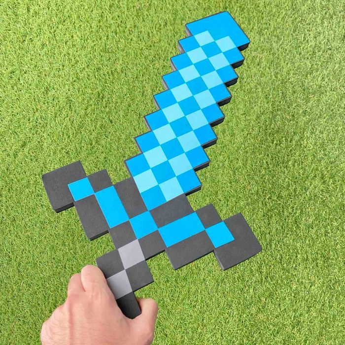 Игрушка Меч Алмазный 60см и Кирка Алмазная 45см Майнкрафт Minecraft