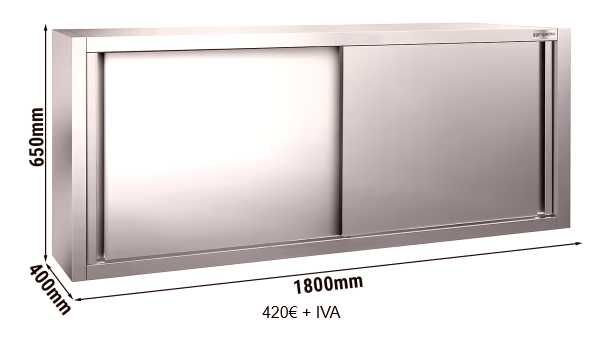 Armário inox aisi304 Arrumos/Louça, de parede 1000mm JÁ COM IVA - NOVO